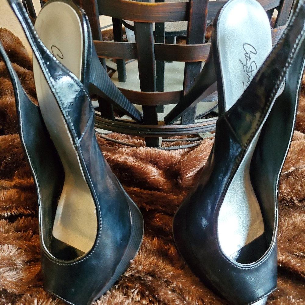 Leather Platform Heels